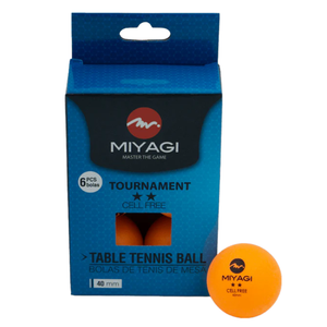 Pelotas de Ping Pong Miyagi 2 Estrellas x6 Unidades 40 mm