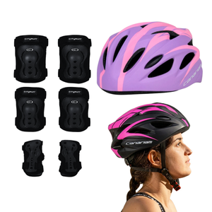 Kit de Protección Para Patinaje Cityrun + Casco Nova Canariam