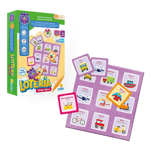 Juego de Mesa Lotería Bilingüe de Objetos