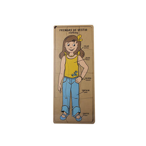 Rompecabezas del cuerpo humano Niña